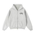 Zip-Through Boxy Fleece Hoodie
